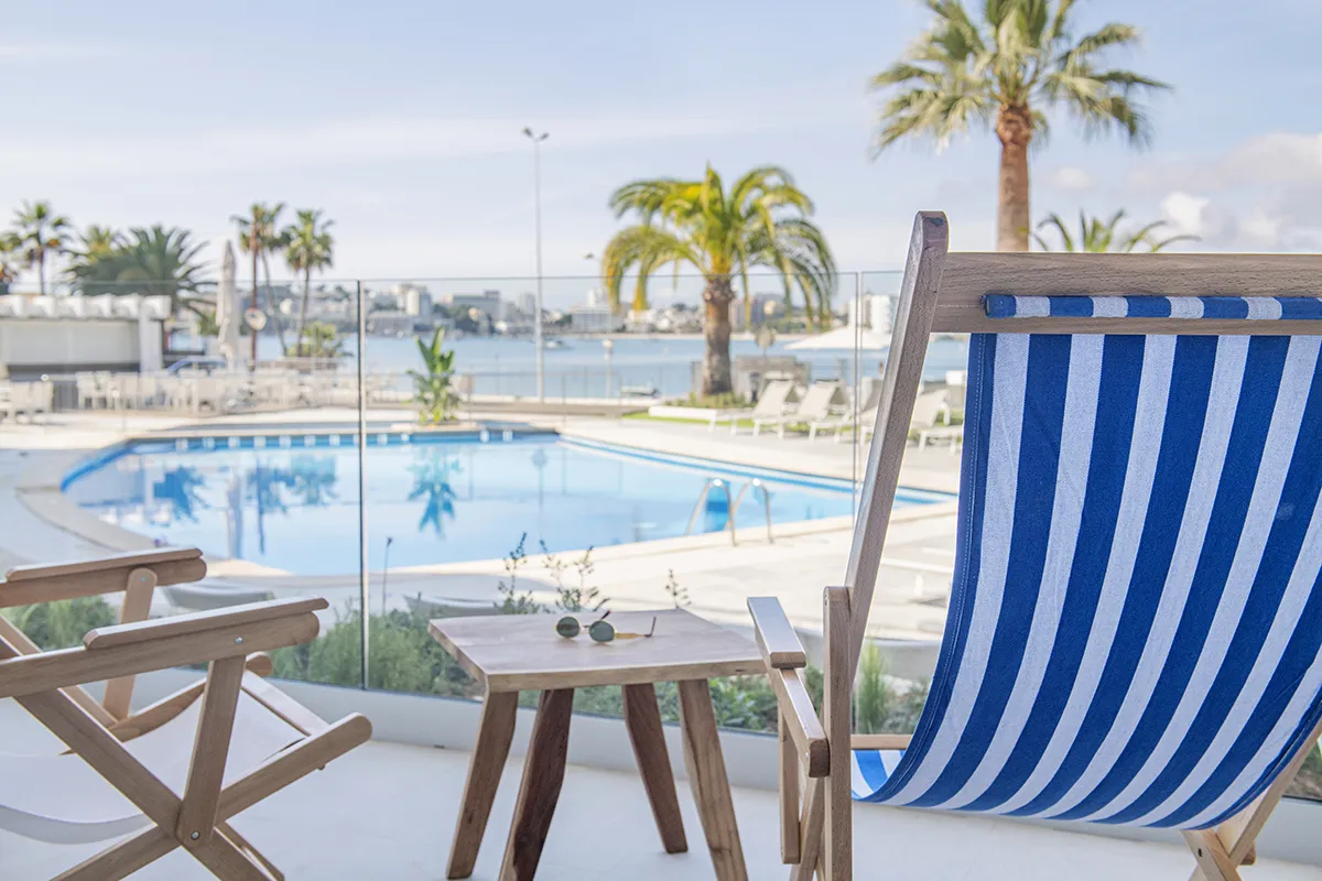 Illetas Beach where the Roc Illetas hotel is located