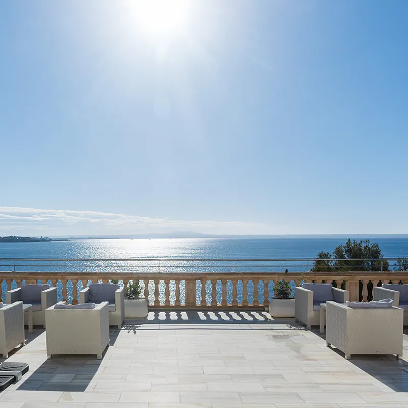 Playa de Illetas donde se encuentra el hotel Roc Illetas