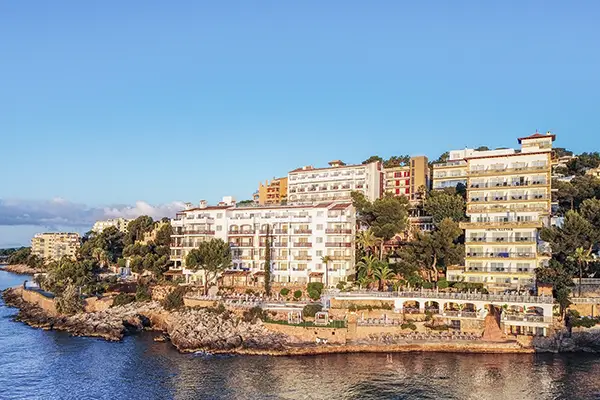 Illetas Beach, where the Roc Illetas hotel is located